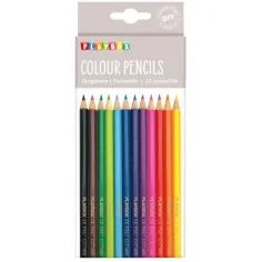 PlayBox: Conjunto de 12 lápices de colores delgados