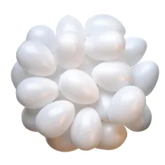 PlayBox: Conjunto de 25 huevos de plástico 6x4,5cm