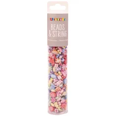 PlayBox: Conjunto de cuentas de formas mágicas para ensartar con letras 350pcs