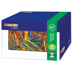 PlayBox: Conjunto de palitos de madera de colores en caja de 350 gramos
