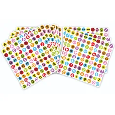 PlayBox: Conjunto de pegatinas de letras, números y símbolos de 1000 unidades