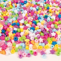 imagen de PlayBox: cuentas de colores para ensartar en cubo 1200ud 2