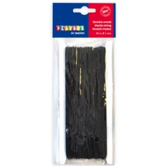 PlayBox: Cuerda elástica negra de 25 metros de largo con un grosor de 1 mm