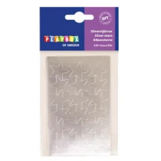 PlayBox: Estrellas plateadas autoadhesivas 108ud 25mm