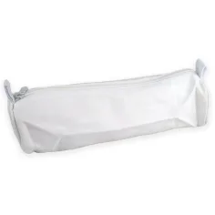 PlayBox: Estuche de lona blanco 25x7cm