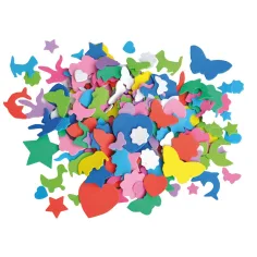 PlayBox: Figuras de espuma decorativas en diferentes colores y formas, paquete de 250 unidades