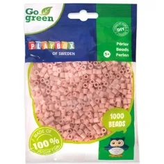 PlayBox: Go Green 5mm MIDI perlas planas 1000 unidades color beige claro