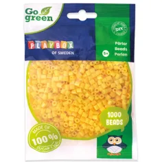 PlayBox: Go Green 5mm MIDI plancha perlas 1000 piezas color amarillo