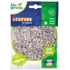 PlayBox: Go Green 5mm MIDI plancha perlas 1000 piezas color gris
