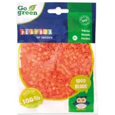 PlayBox: Go Green 5mm MIDI plancha perlas 1000 piezas color naranja