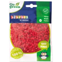 PlayBox: Go Green 5mm MIDI plancha perlas 1000 piezas color rojo