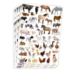 PlayBox: Granja de pegatinas de animales 300 unidades