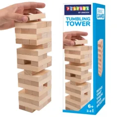 PlayBox: Juego de habilidad Jenga de madera