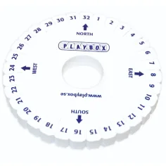 PlayBox: Juego de Ruedas de Hilo 10cm 10ud