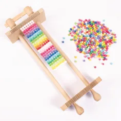 PlayBox: Marco de madera para tejido de cuentas 310x120x60mm