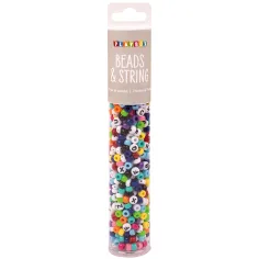 PlayBox: Mini cuentas de letras con cuentas de colores para enhebrar 650ud