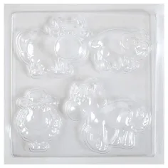 PlayBox: Molde de yeso de los animales de la granja 17x17cm