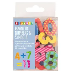 PlayBox: Números y símbolos magnéticos set de 68 piezas