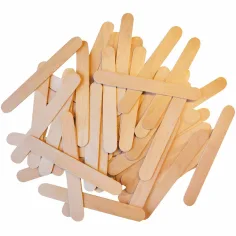 PlayBox: Palitos de madera decorativos con esquinas redondeadas 150x18mm paquete de 100 unidades