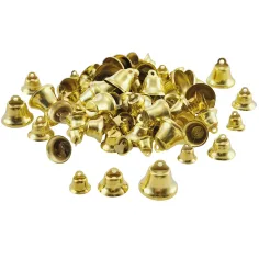PlayBox: Paquete de 100 campanas decorativas de color dorado