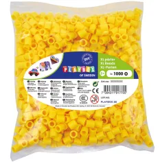 PlayBox: paquete de 1000 cuentas XL MIDI planchables de 9 mm en color amarillo