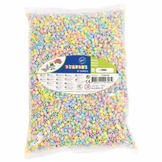 PlayBox: paquete de 10,000 perlas de colores pastel MIDI de 5 mm para planchar