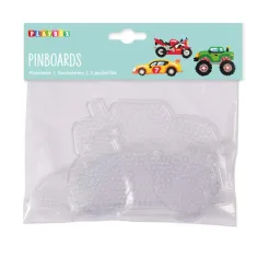 PlayBox: Paquete de 3 placas base de perlas planchables de 5 mm - Vehículos