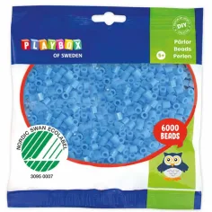 PlayBox: paquete de 6000 cuentas MIDI planchables de 5 mm en color azul claro