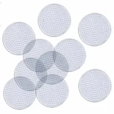 PlayBox: Paquete de base circular para perlas planas MIDI de 5 mm, set de 10 unidades