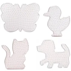 imagen de PlayBox: Paquete de base de animales para perlas planchables MIDI de 5 mm, set de 4 piezas 2