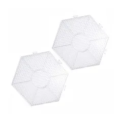 imagen de PlayBox: Paquete de base hexagonal para perlas MIDI planchables de 5 mm, set de 2 piezas 2