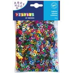 PlayBox: Paquete de letras de colores 50g