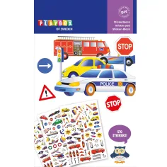 PlayBox: paquete de pegatinas de vehículos 3 hojas 570pcs
