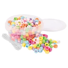 PlayBox: Perlas de ensueño en color perla para ensartar 300ud