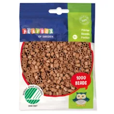 PlayBox: Perlas planas MIDI de 5 mm en color arena, 1000 unidades