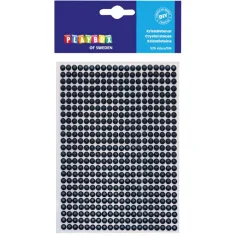 PlayBox: Piedras de strass autoadhesivas negras 525ud