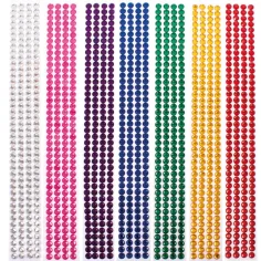 PlayBox: Piedras de strass de colores autoadhesivas 1176ud 8mm