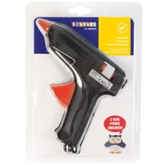 PlayBox: Pistola de pegamento de gran tamaño, de baja temperatura con 2 barras de pegamento de 11 mm