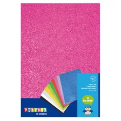 PlayBox: Placas de espuma decorativas brillantes 10ud A4