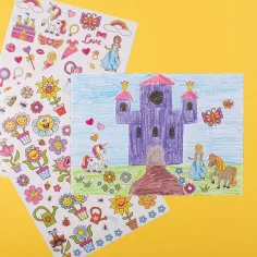 imagen de PlayBox: Princesas set de mega pegatinas de 500 piezas 3