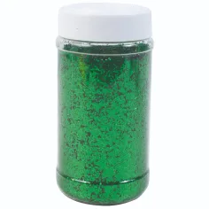 PlayBox: Purpurina verde en frasco de 250 gramos