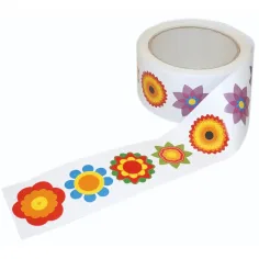 PlayBox: Rollo de pegatinas de flores 450 unidades