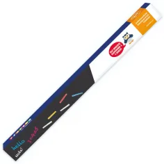 PlayBox: Rollo de pizarra negra con tizas de colores 200x45cm