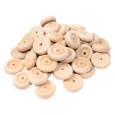 PlayBox: Ruedas de madera 50ud 34mm