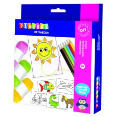 PlayBox: Set creativo de tarjetas de costura con accesorios