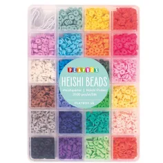 PlayBox: Set de 3500 cuentas Heishi en caja de almacenamiento