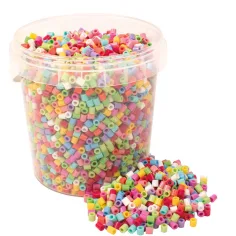 PlayBox: Set de 5000 cuentas de planchar coloridas de 5 mm en cubo
