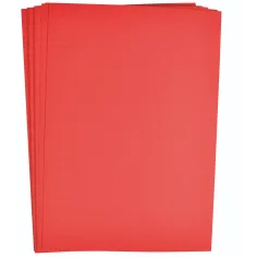 PlayBox: Set de cartulina roja A/4 de 25 unidades 180gr