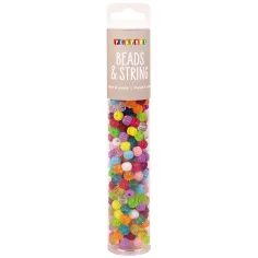 PlayBox: Set de cuentas en forma de caramelo para ensartar 250ud