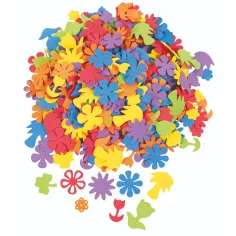 PlayBox: Set de flores de espuma de colores de 425 piezas